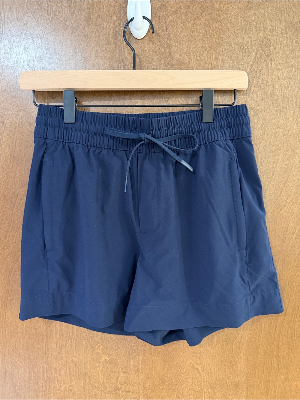 Athleta Navy Drawstring Athletic Shorts
